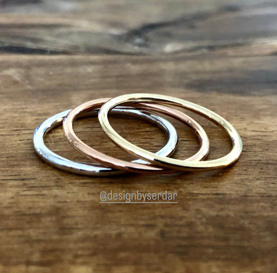 14k Gold Ring Stack Set